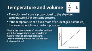 What is the Relationship between Temperature And Volume 9709