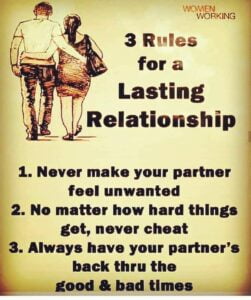 3 Things for a Good Relationship