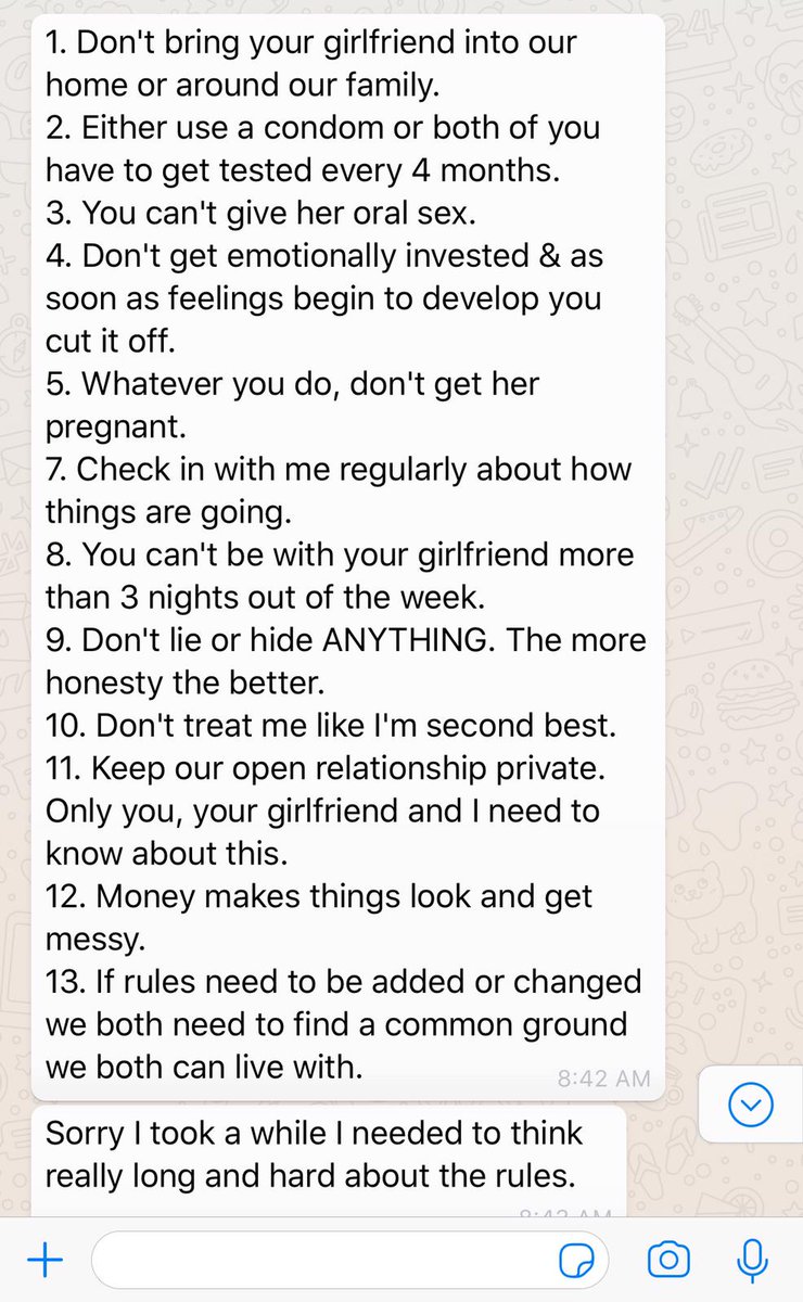 Good Rules for an Open Relationship 12061