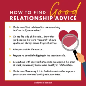 How to Find a Good Relationship