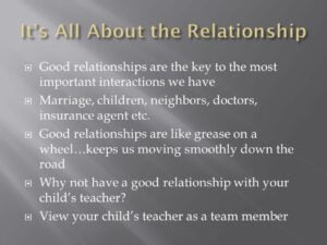 Importance of a Good Relationship