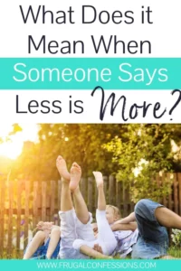 Less is More Meaning in Relationship