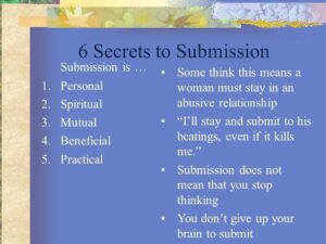 What Does Submission Mean in a Relationship