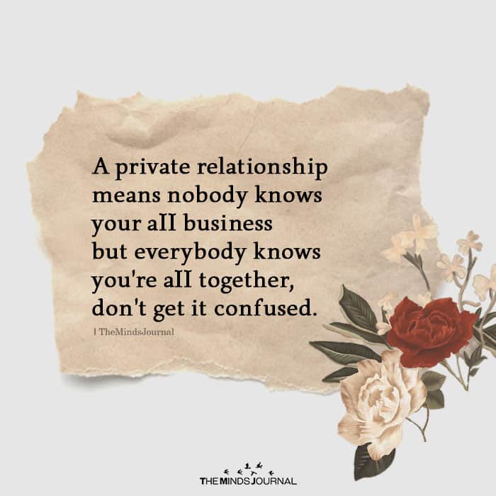 What Does a Private Relationship Mean 11579