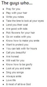 What Guys Look for in a Relationship