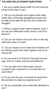 What are Good Relationship Questions