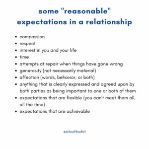 What are Your Expectations in a Relationship