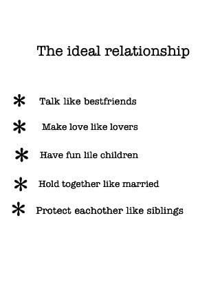 What is Ideal Relationship 12457