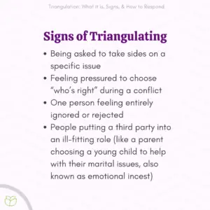 What is Triangulation in a Relationship