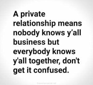 What is a Private Relationship