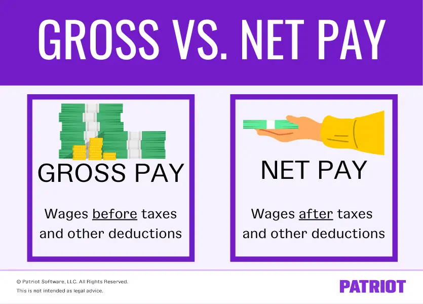 What is the Relationship between Gross Pay And Net Pay 11329