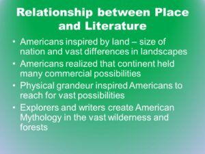What is the Relationship between Place And Literature