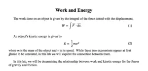 What is the Relationship between Work And Energy
