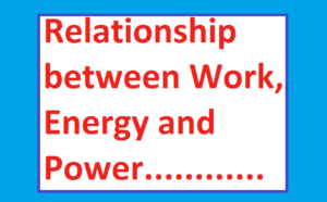 What is the Relationship between Work And Power