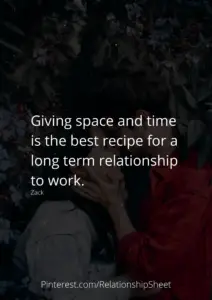 Why Space is Good in a Relationship
