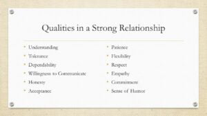 Good Traits in a Relationship