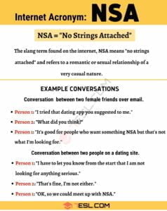What Does Nsa Relationship Mean