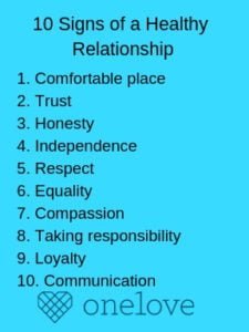 What are 3 Signs of a Healthy Relationship