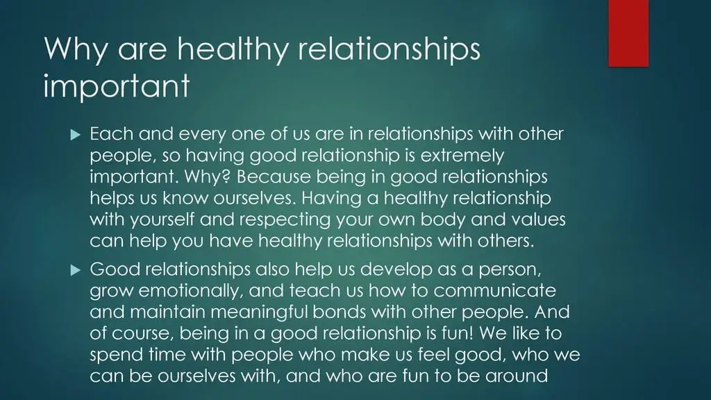 Why Healthy Relationships are Important 10619
