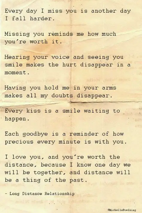 Love Long Distance Relationship Letter Ideas