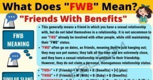 What is an Fwb Relationship