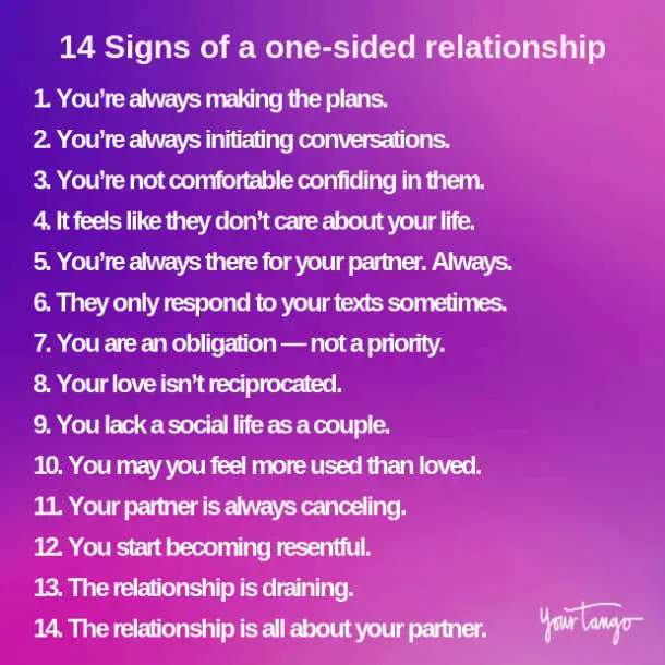 Whats a One Sided Relationship