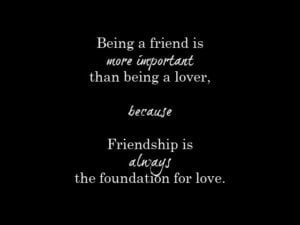Is Friendship More Important Than Love