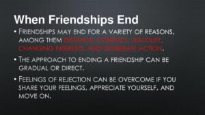 Reasons Why Friendships Fall Apart