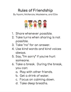 What are the Rules of Friendship