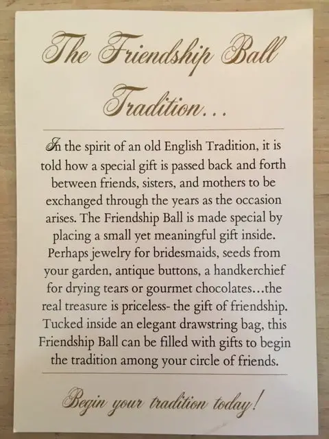 What is a Friendship Ball