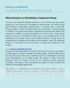 Why is Friendship Important Essay