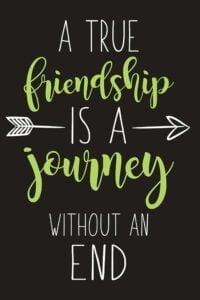 A True Friendship is a Journey Without an End