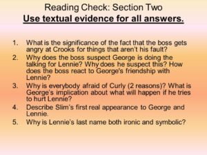 How Does the Boss React to George’S Friendship With Lennie