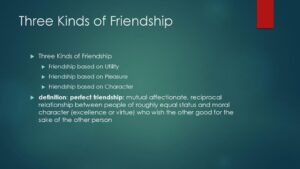 How Does Aristotle Define Friendship