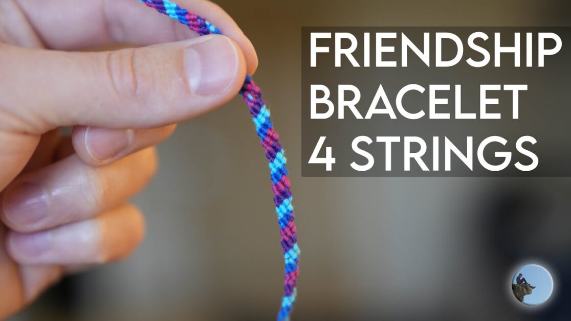 How To Make A Friendship Bracelet With 4 Strings