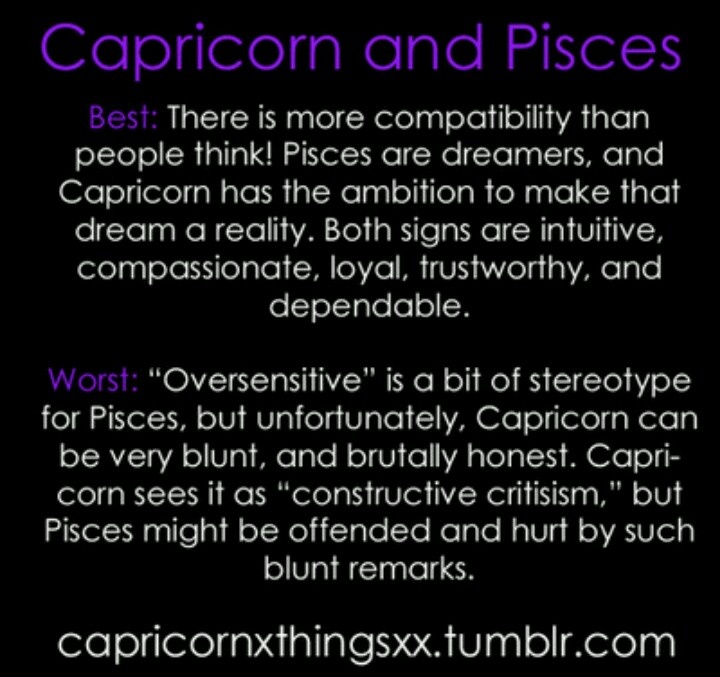 Is Pisces Compatibility With Capricorn Friendship