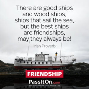 There’S No Ship Like Friendship