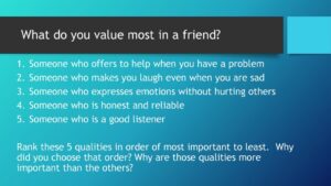 What Do You Value Most in a Friendship