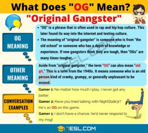 What Does Og Mean in Friendship