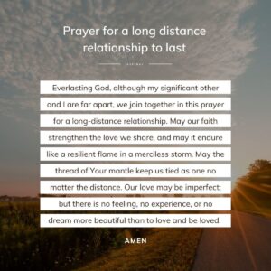 Praying for God to Help in a Long Distance Relationship