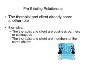 What Does Pre Existing Relationship Mean